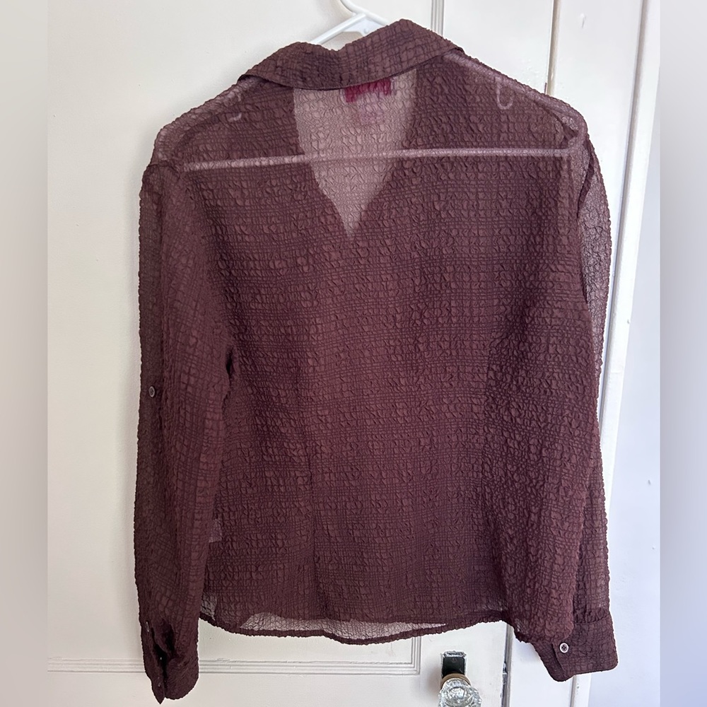 Sheer Button up - Picture 6 of 6